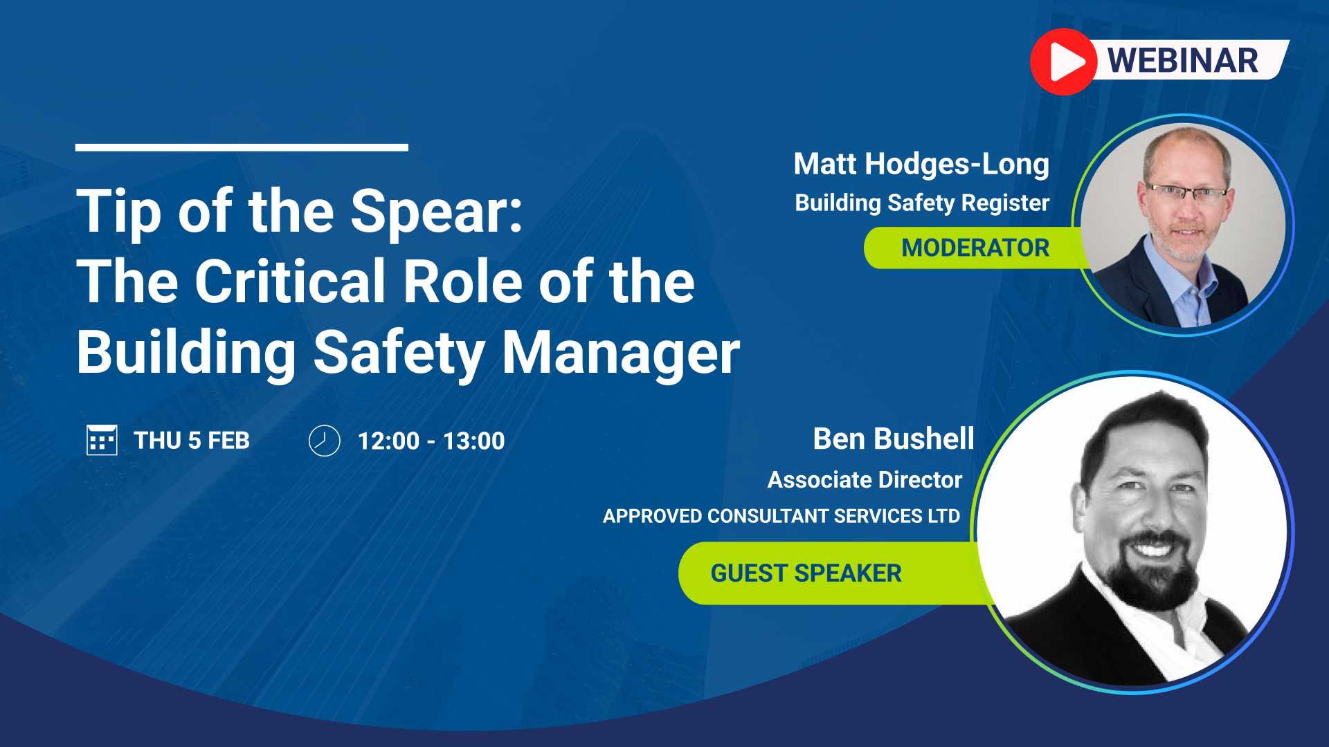 webinar building safety manager