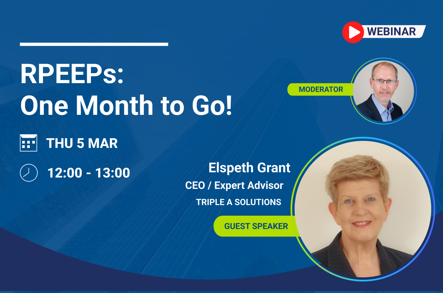 RPEEPs: One Month to go!